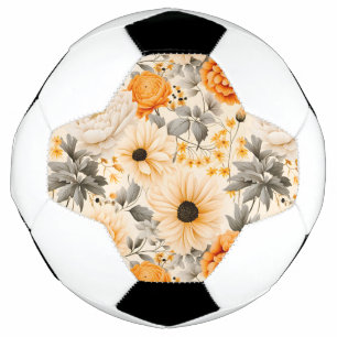 Eine Herbstblumenserie Design 1 Fußball