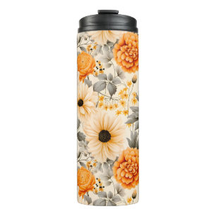 Eine Herbstblumenserie - Design 1 Thermosbecher