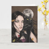 Eine Herbstergrußkarte Karte (Gelbe Blume)