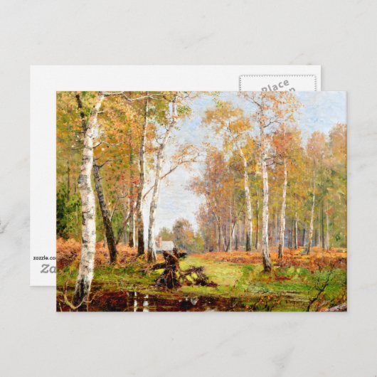 Eine Herbstlandschaft aus Aland Postkarte (Vorne/Hinten)