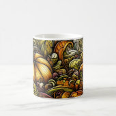 Eine herbstliche Doodle mit kompliziertem Muster Kaffeetasse (Mittel)