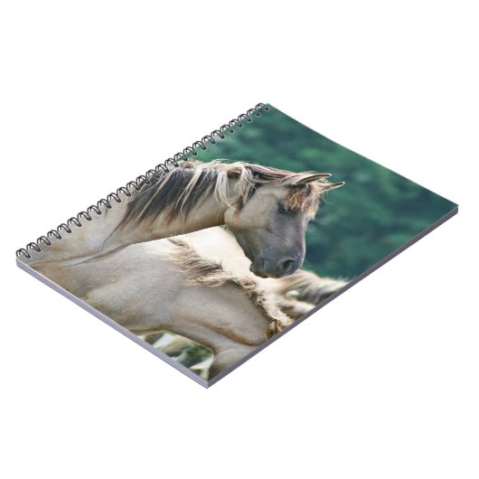 Eine Herde von Brumby Pferden aus Australien Notizblock (Linke Seite)