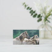 Eine Herde von Brumby Pferden aus Australien Visitenkarte (Stehend Vorderseite)