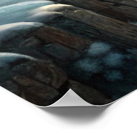 Eine herrliche Winterlandschaft Poster (Ecke)