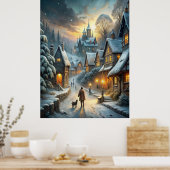 Eine herrliche Winterlandschaft Poster (Küche)