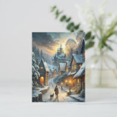 Eine herrliche Winterlandschaft Postkarte (Stehend Vorderseite)