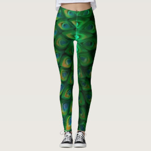 Eine hervorragende Pfauenfarbmischung von Fantasie Leggings