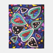 Eine Herzensammlung Fleecedecke (Vorderseite)