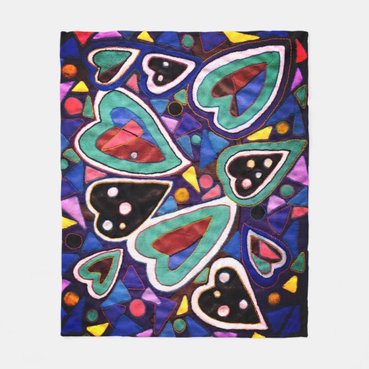 Eine Herzensammlung Fleecedecke (Vorderseite)