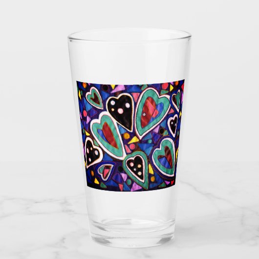 Eine Herzensammlung Glas (Vorderseite)