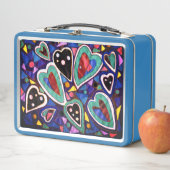 Eine Herzensammlung Metall Brotdose (Beispiel)