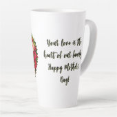 Eine herzförmige Mama von Blume Latte Tasse (Rechte Ecke)