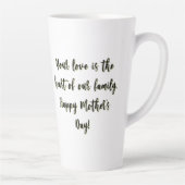 Eine herzförmige Mama von Blume Latte Tasse (Rechts)