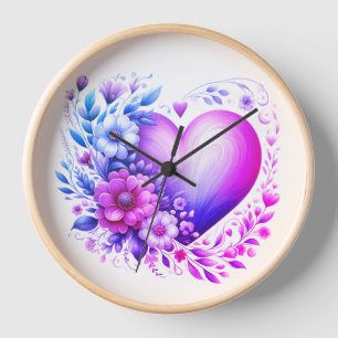 "Eine herzliche Touch floraler Eleganz" Uhr
