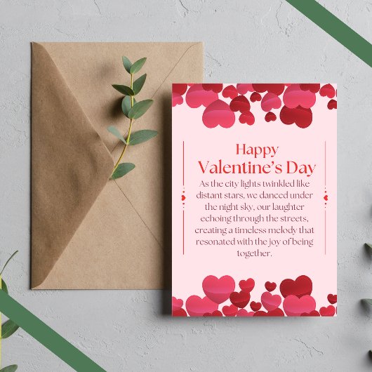 Eine herzliche Valentinkarte Feiertagskarte