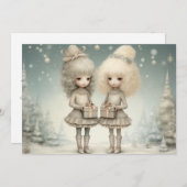 Eine herzliche Weihnachtsbotschaft Feiertagskarte (Vorne/Hinten)