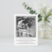 Eine Hexe bricht für Waldfreunde Postkarte (Stehend Vorderseite)