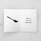 Eine Hexe und ein VollmondHalloween Karte (Innenseite)