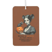 Eine Hexe zu sein ist heute Abend das beste Kompli Autolufterfrischer (Vorderseite)