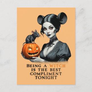 Eine Hexe zu sein ist heute Abend das beste Kompli Postkarte
