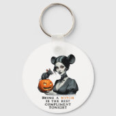 Eine Hexe zu sein ist heute Abend das beste Kompli Schlüsselanhänger (Vorderseite)