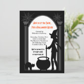 Eine Hexenbrew-Kostüm-Party Einladung (Stehend Vorderseite)