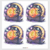 Eine Hexennachtsfahrt Aufkleber (Blatt)