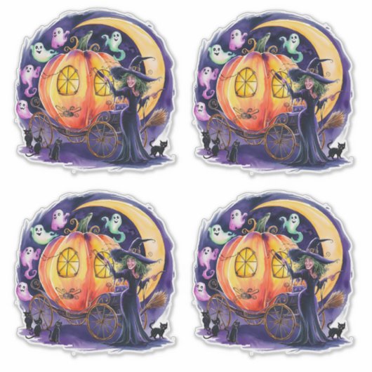 Eine Hexennachtsfahrt Aufkleber (Vorderseite)