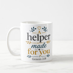 Eine Hilfe, die für dich gemacht wurde, Biblische Kaffeetasse