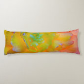 Eine hinterleuchtete, leuchtende Begonia-Blüte Seitenschläferkissen (Rückseite)