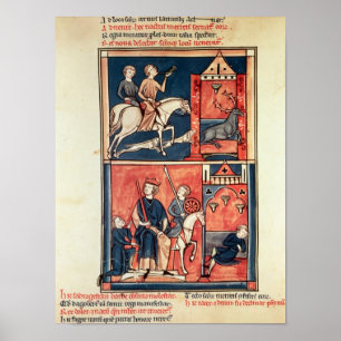 Eine Hirschjagd und ein König Poster
