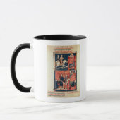 Eine Hirschjagd und ein König Tasse (Links)