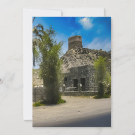 Eine historische Al-Bidya-Moschee-Landschaft in de Feiertagskarte