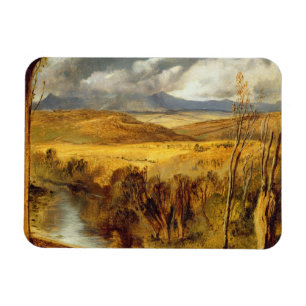 Eine Hochland-Landschaft, c.1825-35 (Öl an Bord) Magnet