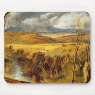 Eine Hochland-Landschaft, c.1825-35 (Öl an Bord) Mousepad