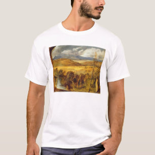 Eine Hochland-Landschaft, c.1825-35 (Öl an Bord) T-Shirt