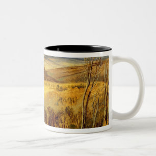 Eine Hochland-Landschaft, c.1825-35 (Öl an Bord) Zweifarbige Tasse
