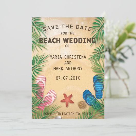 Eine Hochzeit am Ankündigung Datum freihalten (Stehend Vorderseite)