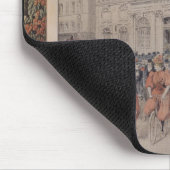 Eine Hochzeit auf einem Fahrrad Mousepad (Ecke)