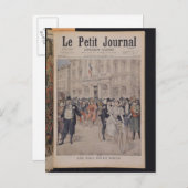 Eine Hochzeit auf einem Fahrrad Postkarte (Vorne/Hinten)