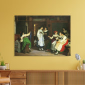 Eine Hochzeit im unteren Elsass Leinwanddruck (Insitu (Wohnzimmer))