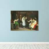 Eine Hochzeit im unteren Elsass Leinwanddruck (Insitu (Holzboden))