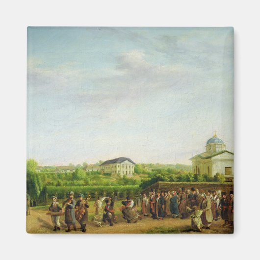 Eine Hochzeit in einem Land Magnet (Vorne)