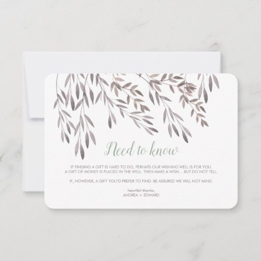 Eine Hochzeitkarte für Wildblumen Einladung (Vorderseite)