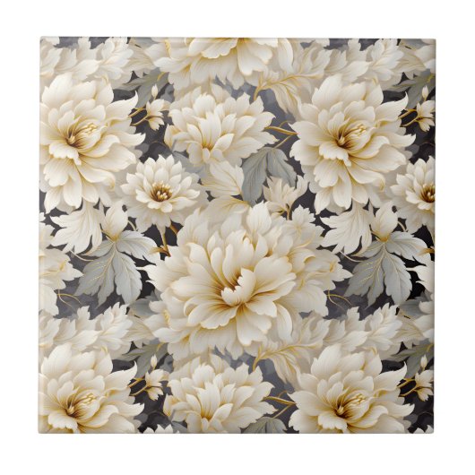 Eine Hochzeitsblumenserie Design 10 Fliese (Vorderseite)