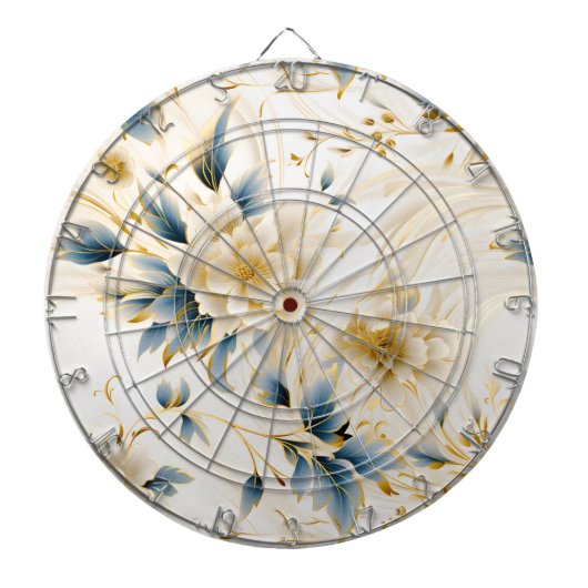 Eine Hochzeitsblumenserie Design 1 Dartscheibe (vorne)
