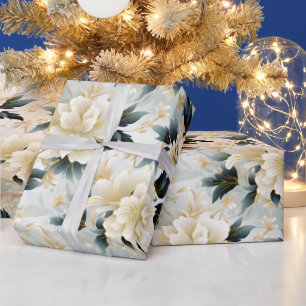Eine Hochzeitsblumenserie Design 7 Geschenkpapier
