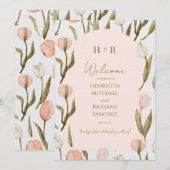 Eine Hochzeitseinladung mit eleganter Note für Sie (Vorne/Hinten)