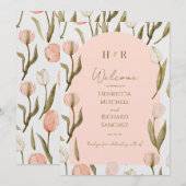 Eine Hochzeitseinladung mit eleganter Note für Sie (Vorne/Hinten)