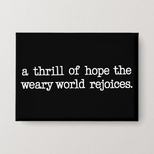 Eine Hoffnungsschauer Die müde Welt freut sich Chr Button